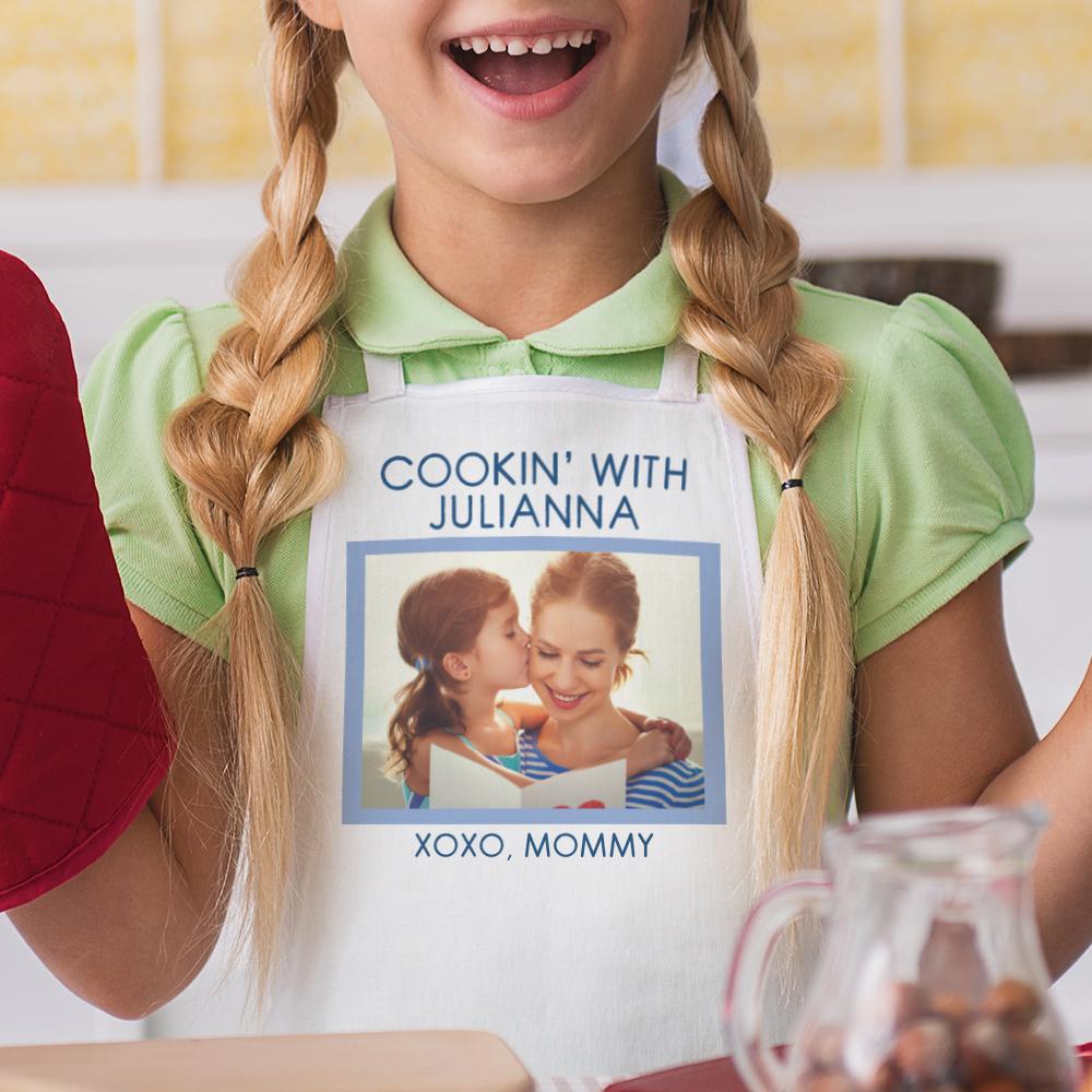 Cookin' Photo Personalized Kids Apron.