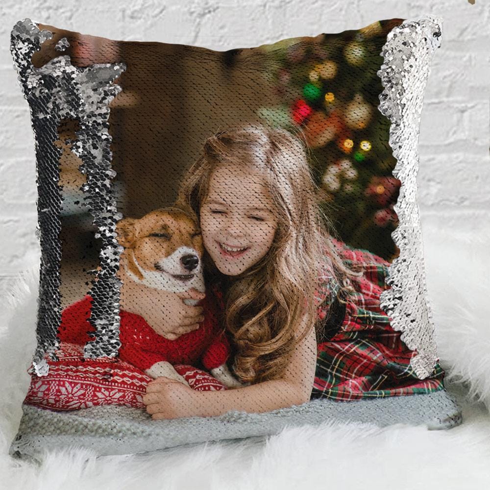 Custom Magic Sequin Pillow Case of Your Photo Personalized