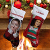 Photo Christmas Personalized Sequin Stocking.