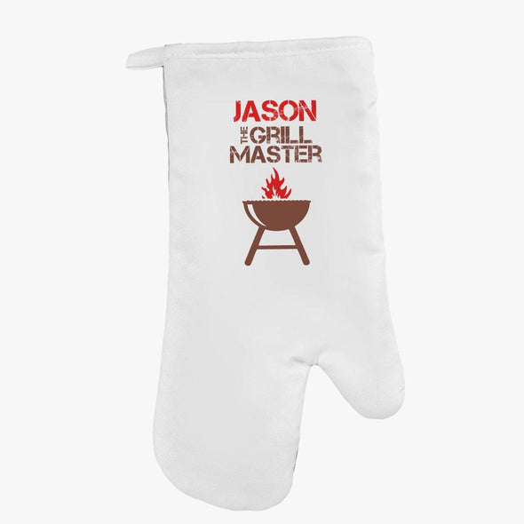 The Grill Master Personalized Oven Mitt.