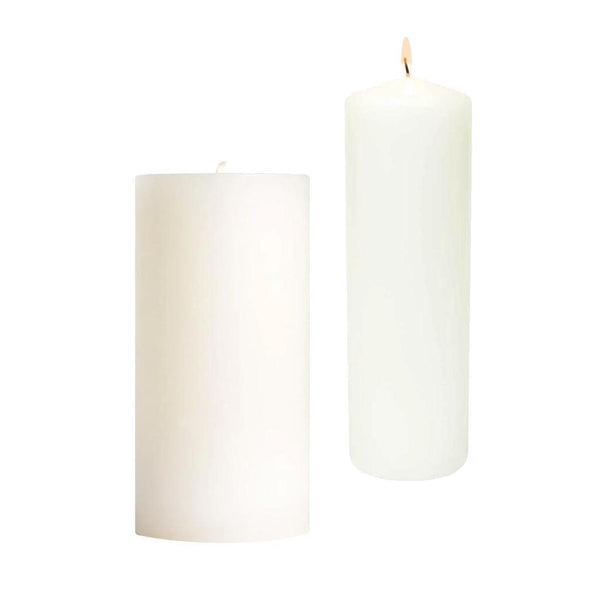 White Pillar Candle 3x6 | 3x9.