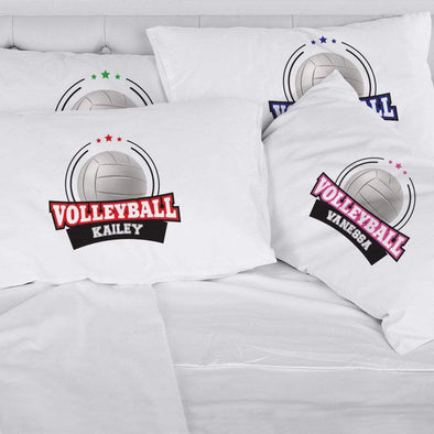 Volleyball Personalized Sports Sleeping Pillowcase.